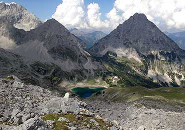 Scenic mountain panorama in Tyrol