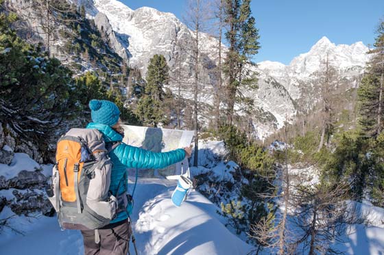 snow map mountains