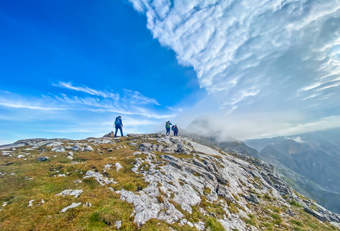 Hikers in the mountains