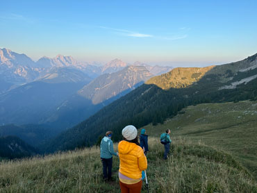 Mountain hiking