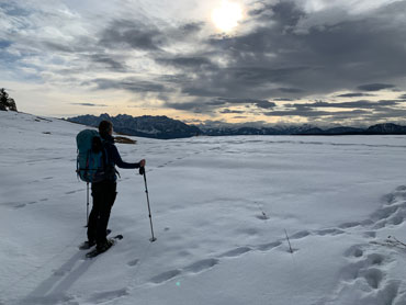Mountain hiking