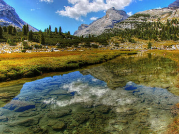 Mountain Lake in the Dolomites