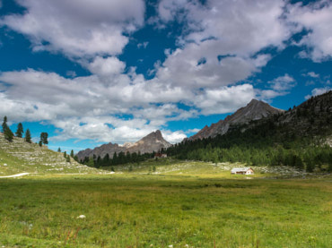 Mountain Range in the Dolomites