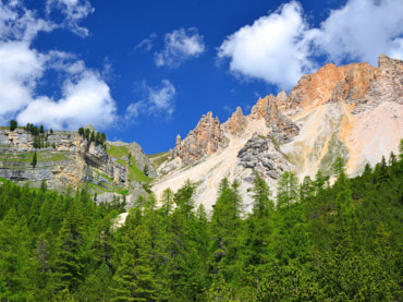 Mountain Range in the Dolomites