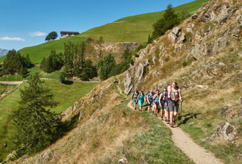 Haiker in the Mountains