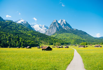 Garmisch-Partenkirchen, Alpspitze, Zugspitze, Waxenstein