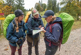 Teacher training with a map