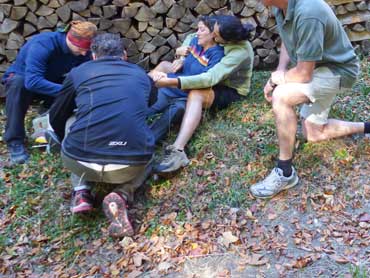 First Aid Outdoor training