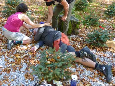 First Aid Outdoor training