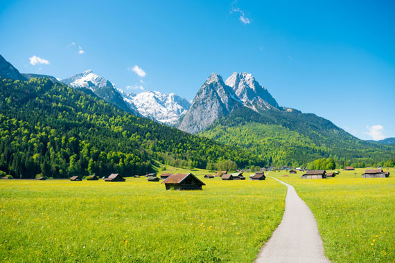 Garmisch-Partenkirchen, Alpspitze, Zugspitze, Waxenstein