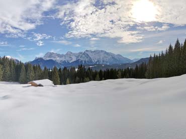 Snowshoeing in the Bavarian Alps