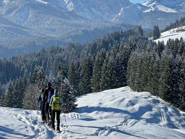 Snowshoeing in the Bavarian Alps