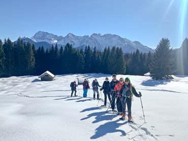 Snowshoeing in the Bavarian Alps