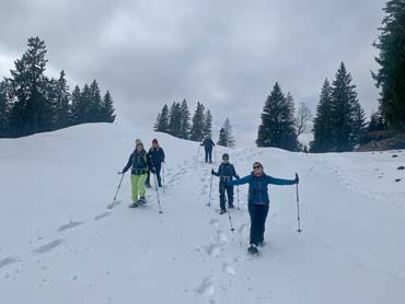 Snowshoeing in the Bavarian Alps