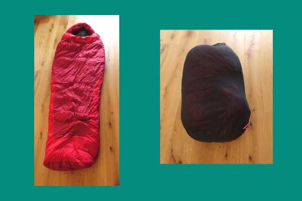 Always store your sleeping bag loose in a large cotton bag