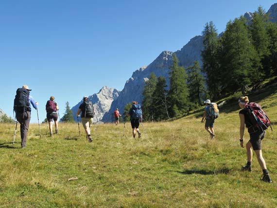 Group of women hiking